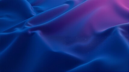 Obraz premium Blue fabric is waving and glowing.