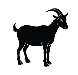 Goat silhouette vector illustration 