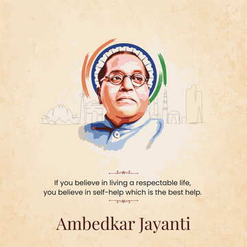 Indian freedom fighter babasaheb ambedkar jayanti