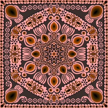 Mandala with detailed design 