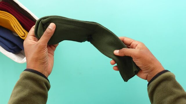 How to neatly fold and organize socks for efficient storage