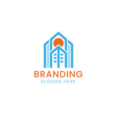 Real estate building or home logo