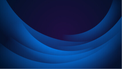 Abstract dark background with blue gradient curve overlap vector illustration