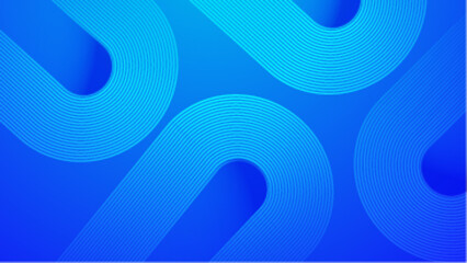 abstract blue gradient background with geometric lines vector illustration