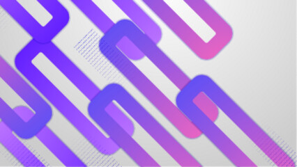 abstract white background with purple and pink gradient geometric shapes vector illustration