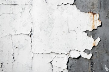 close-up of flaking paint on a wall surface