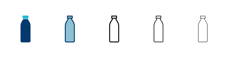 Bottle icon vector isolated on white background. Bottle vector icon