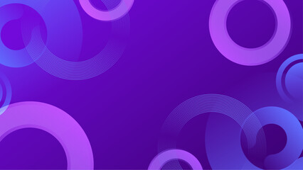 abstract stylish purple gradient background with modern circular shapes vector illustration, great for business presentation, wallpaper, or digital poster