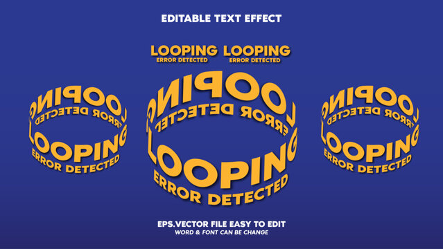 3D REVOLVE STYLE- EDITABLE TEXT EFFECT-SIMPLE TEMPLATE TO USE