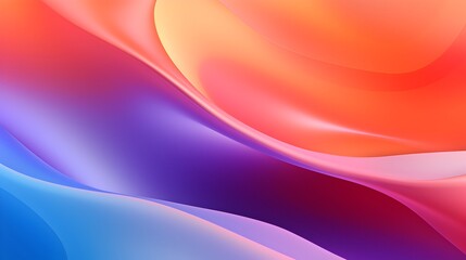 Obraz premium Vibrant modern gradient design featuring fluid curved shapes and soft lighting