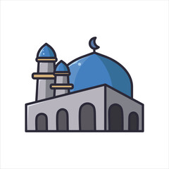 Mosque, Islamic Worship Place - Symbol of Ramadan and Islamic Festivities