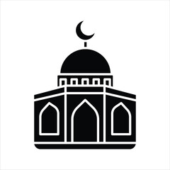 Mosque, Islamic Worship Place - Silhouette of Ramadan and Islamic Icon