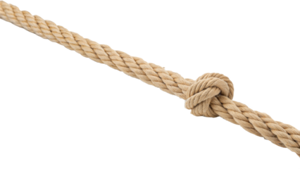 Straight rope isolated on transparent background. Strong Straight Rope PNG. Straight Rope.