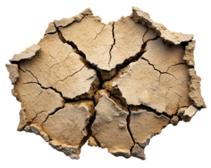 Ground Cracks Top View Showing Earthquake Damage. Earthquake Cracking Ground PNG.