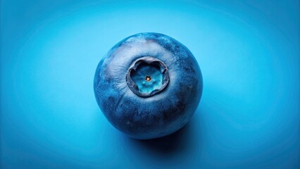 Aerial Blueberry Photography: High-Resolution Images of Fresh Blueberries, Drone View, Isolated Background