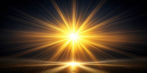 Fototapeta premium Bright Light Beam Illuminating Dark Background - Perfect for Abstract and Dramatic Imagery