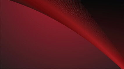 Red gradient with curve line abstract background for backdrop