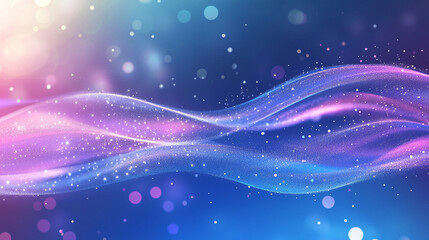 Dynamic Light Waves in Blue and Purple
