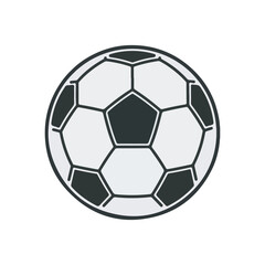 Fototapeta premium Soccer Ball Outline Vector Illustration,Hand Drawn Soccer Ball Icon,Football Ball Line Art Design