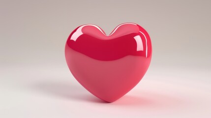 Obraz premium Stunning 3D Love Valentine Icon: A Visual Emotion Magnet
