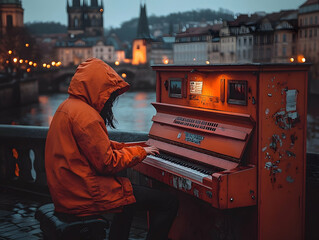 Rainy Evening Piano Performance