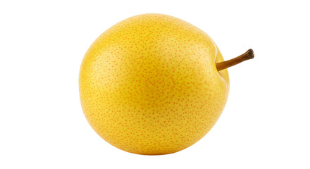 Yellow pear isolated on white background with fresh and healthy fruit appearance