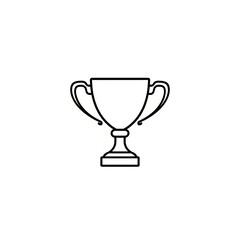 Simple Trophy Icon Vector