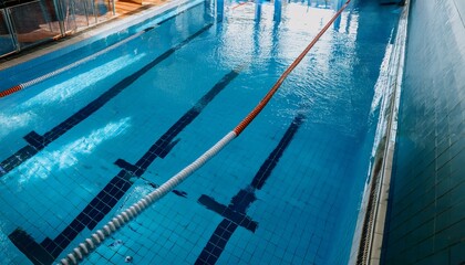 Obraz premium 室内のプール場