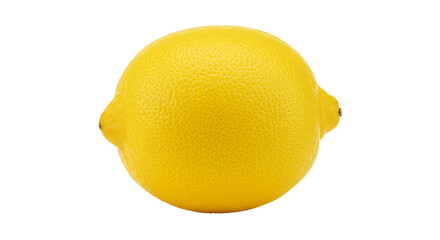 Whole yellow lemon isolated on white background