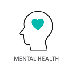 20.MENTAL HEALTH.eps. Mental, health, mental health icons. Edible mental health linear illustration icons on a white background. EPS, PNG, JPG