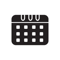 Naklejka premium calendar logo icon illustration flat