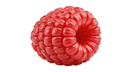 Fresh ripe raspberry isolated on white background