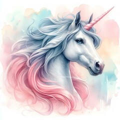 Naklejka premium Unicorn