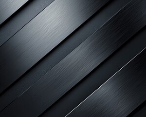 Obraz premium Abstract black metal texture with brushed finish, ideal for backgrounds or design projects featuring sleek minimalism.