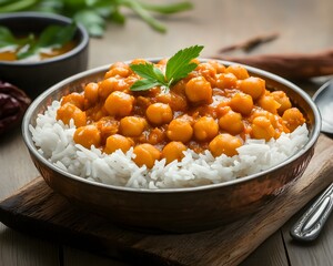 Chickpea Curry with Rice