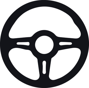 recommend clip art: Car Steering Wheel Silhouette Vector Icon
