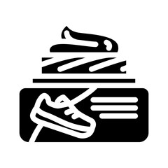 petrolatum running accessories glyph icon vector illustration