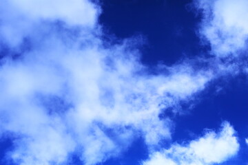 青空とふわふわした雲