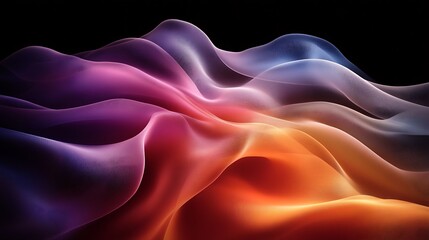 Obraz premium Abstract Colorful Waves Vibrant Swirling Gradient Texture Background Digital Art