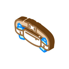 hydration belt running accessories isometric icon vector illustration