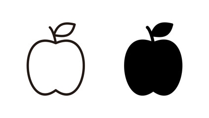 Apple icon vector. Apple sign and symbols for web design.