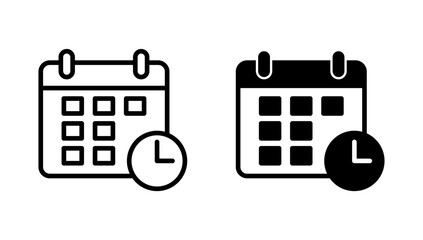Calendar icon vector. Calender sign and symbol. Schedule icon symbol