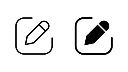 Edit icon vector. edit document sign and symbol. edit text icon. pencil. sign up