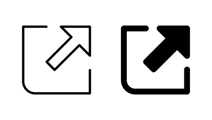 External link icon vector. link sign and symbol. hyperlink symbol