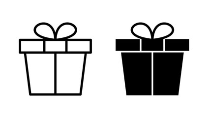 Gift icon vector. gift sign and symbol. birthday gift