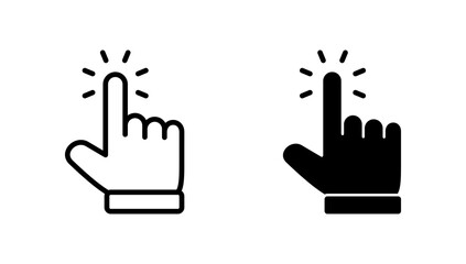 Hand cursor icon vector. cursor sign and symbol. hand cursor icon clik