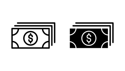Money icon vector. Money sign and symbol