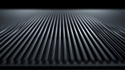 A close-up of a black metal surface textured with subtle patterns perfect for backgrounds and industrial design elements