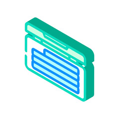 orthodontic wax orthodontist isometric icon vector illustration