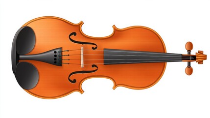 Fototapeta premium Classical violin artwork for musical decor and educational use